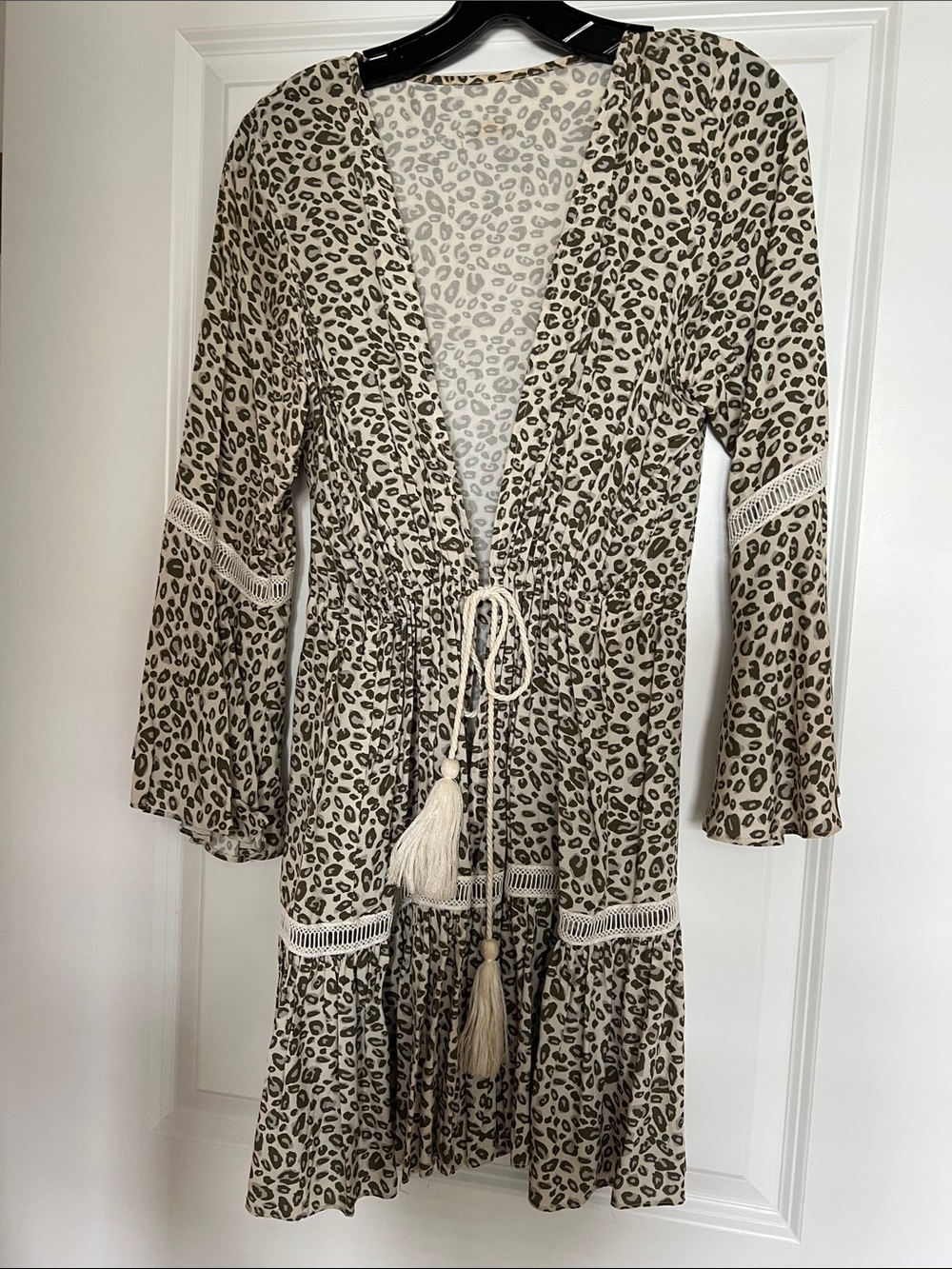 Animal print, kaftan light with cotton